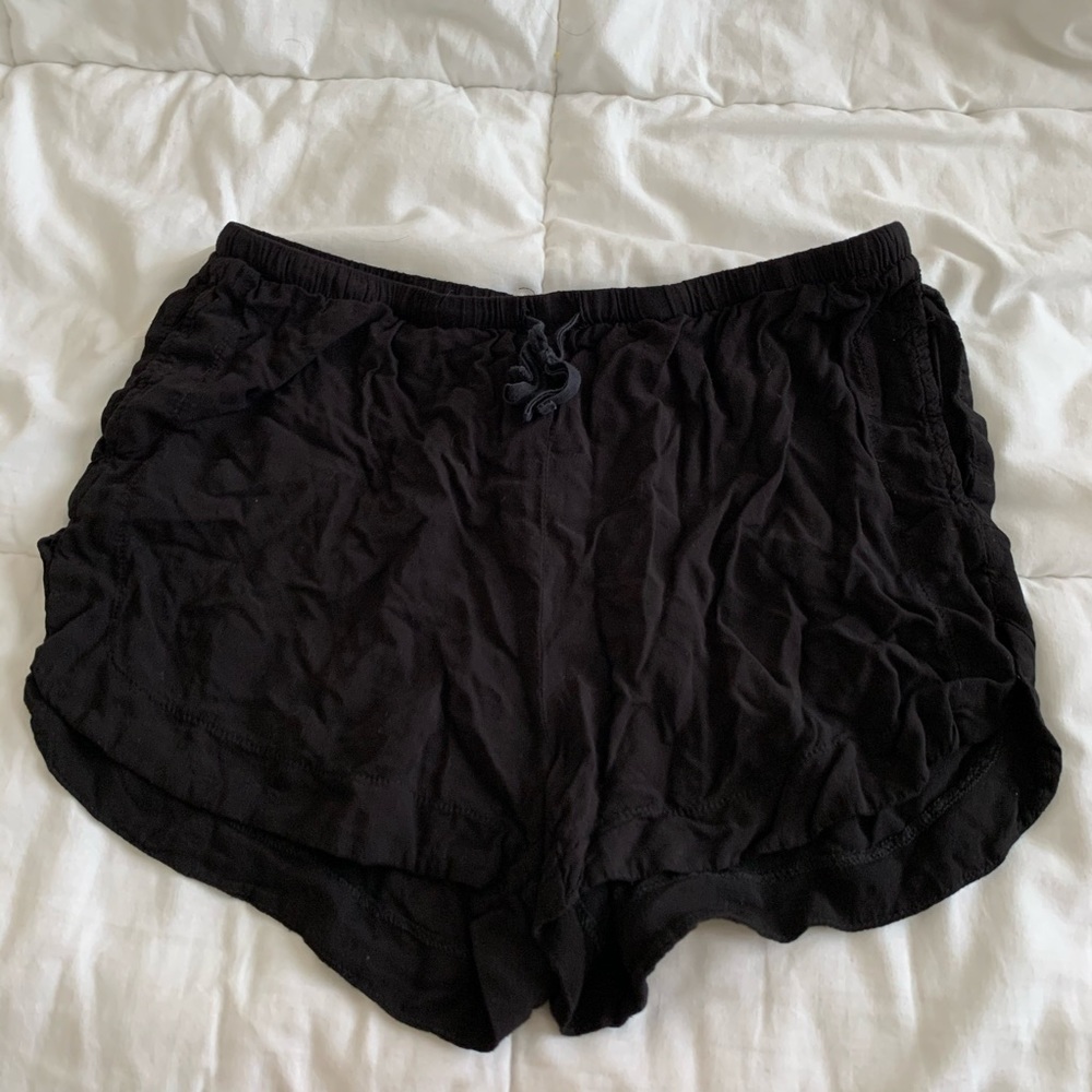 Brandy Melville Black Flowy Shorts